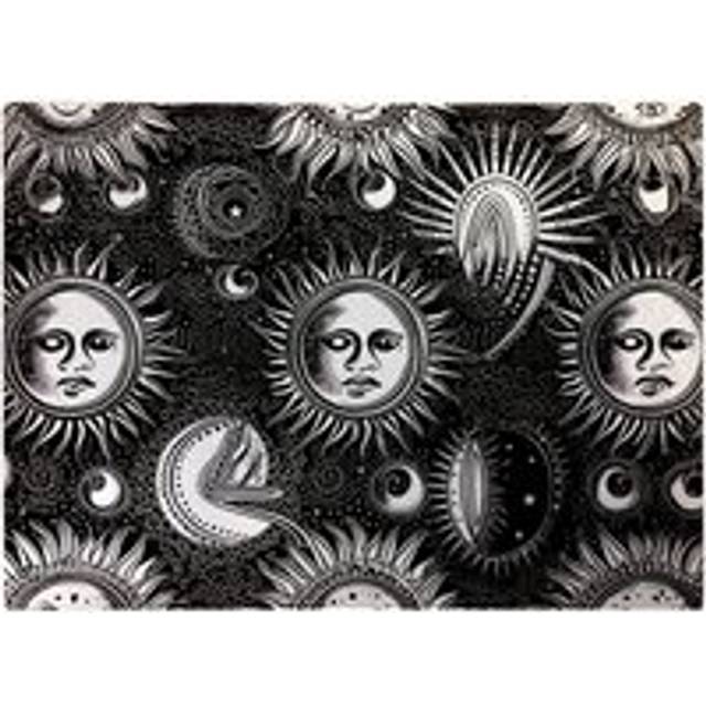 Moon And Sun Black White Glass Chopping Board - One Size