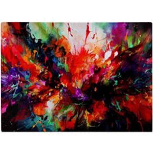 A Vibrant Abstract Painting Of Halloween Chopping Board - Orange