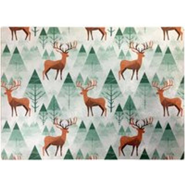 Reindeer On A Snowy Landscape Chopping Board - Green