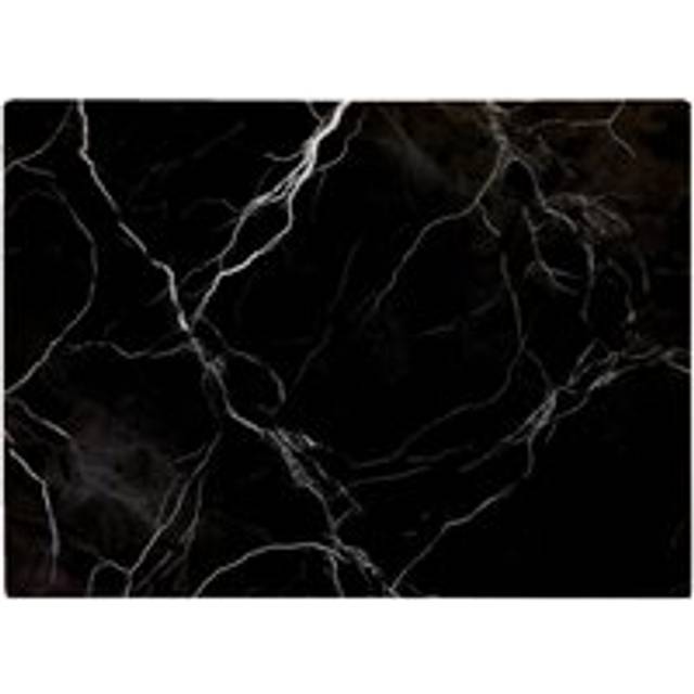 Black Marble Pattern Glass Chopping Board - One Size