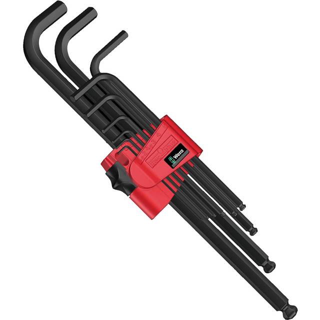 Wera 05022086001 950 PKL/9 L-Keys for Hexagon Socket Screws, 9-Pie...