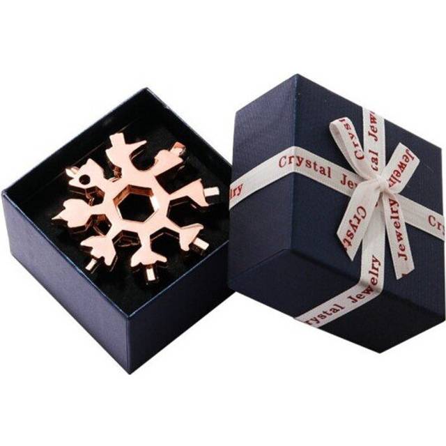 (rose box) SnowflakeÂMultiÂTool Pocket Keyring