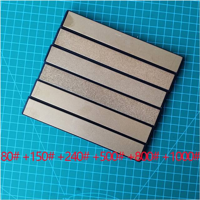 (a-set 11) Titanium Yellow Diamond whetstone for Ruixin pro RX008 knife sharpener sharpening stone diamond Bar Oil stone 80-1000#