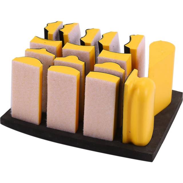 16pcs/set Sanding Pad 40x100mm Shaped Hand Sanding Block Sanding Disc Grinding Sponge For Hook