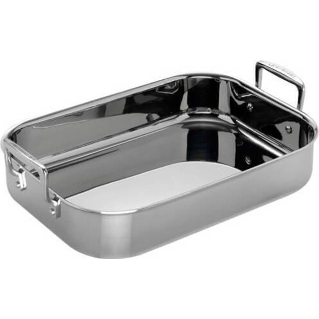 Le Creuset 3-Ply Stainless Steel Rectangular Roaster - Silver
