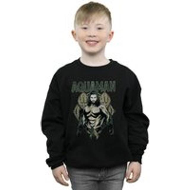 Aquaman Scales Sweatshirt - Black - 9 Years
