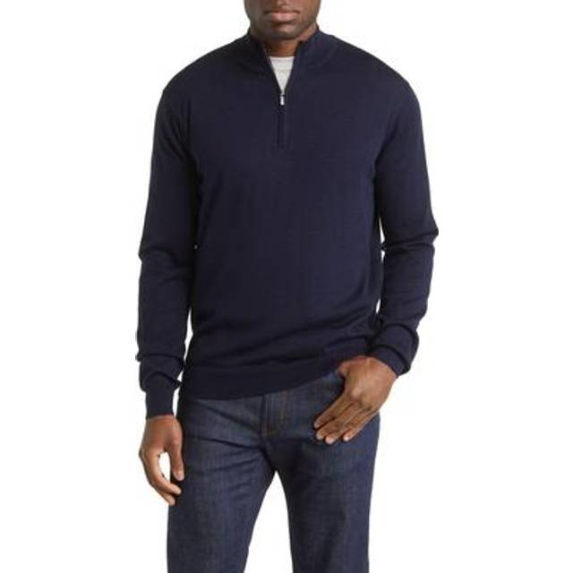 Peter Millar Autumn Crest Wool-Blend 1/4-Zip Sweater