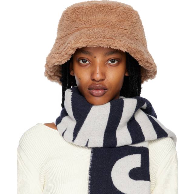 Stand Studio Tan Wera Faux-Fur Bucket Hat - 10500 Sand - S