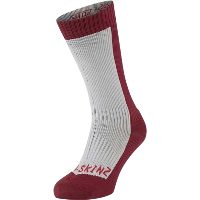 Sealskinz Waterproof Thermal Mid Length Sock ( Grey / Red / S )