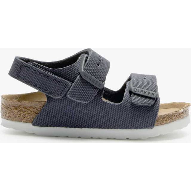 Birkenstock Boys Navy Blue Canvas Milano Sandals - 30