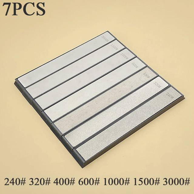 (a-7PCS) 3-7PCS 3000# Diamond Sharpening Stone Professional Sharpen Tool Kitchen Knife Sharpening System Household Sharpener Whetstone
