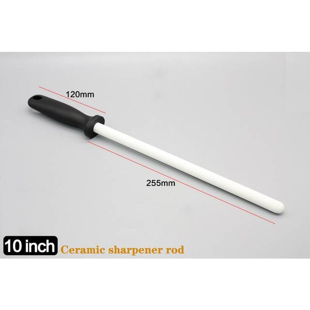 (a-Ceramic 10) Diamond Ceramic(zirconia) Carbon Steel Sharpening Rod Knife Sharpener With ABS Handle Sharpening For Chefs Steel Knives