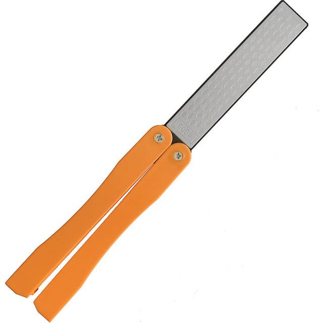 (a-Orange 1PCS) Knife Sharpener Professional Knife Scissors Fish Hook Sharpening Tool Portable Whetstone Sharpening Stone Kitchen Outdoor Tool