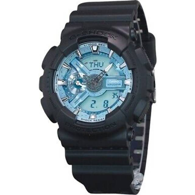 Casio G-Shock Analog Digital Resin Strap Ocean Blue Dial Quartz GA-110CD-1A2 200M Men&#39;s Watch