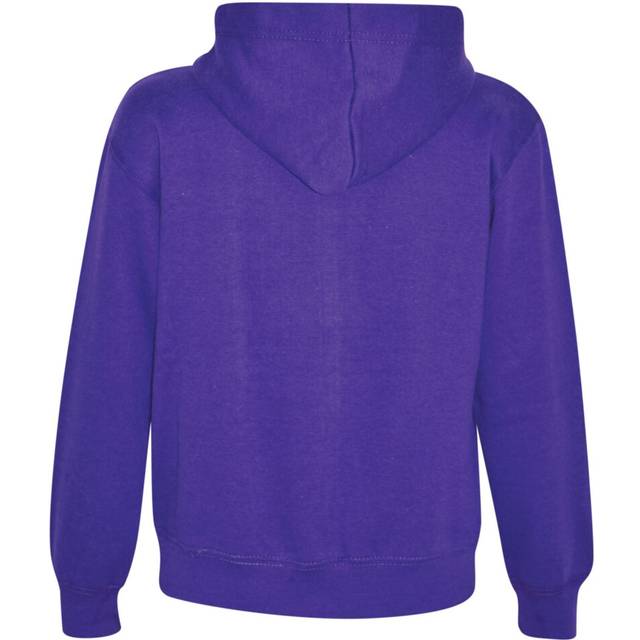 (7-8 Years, Purple) Kids Girls Boys Plain Tracksuit Hooded Hoodie Bottom Jog Suit Joggers 7-13 Years
