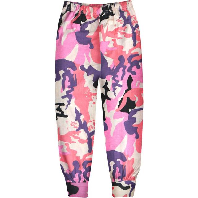 (2-3 Years) Kids Girls Pjs Contrast Camouflage Baby Pink Plain Stylish Pyjamas Set 2-13 Year
