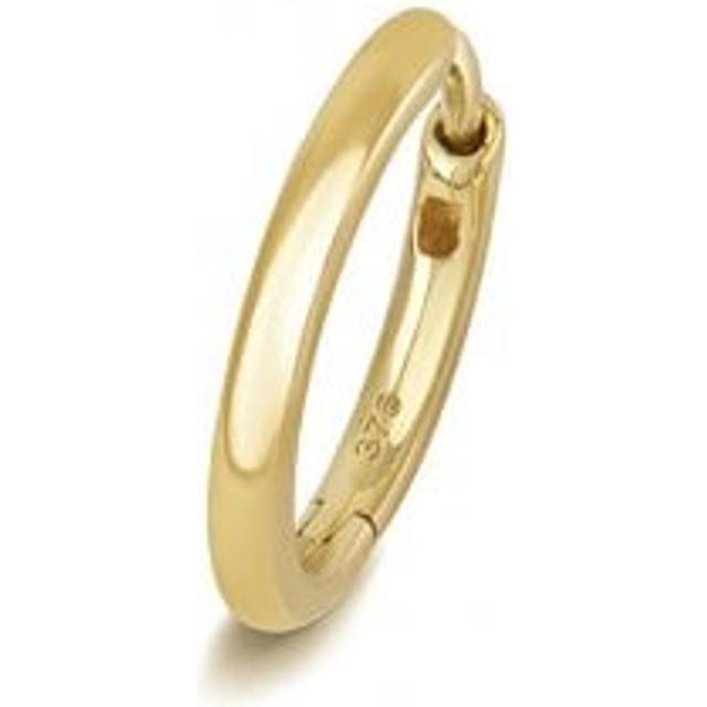 9ct Gold Cartilage Earring Solid Round Tube Long Post ES2002P / Size 10