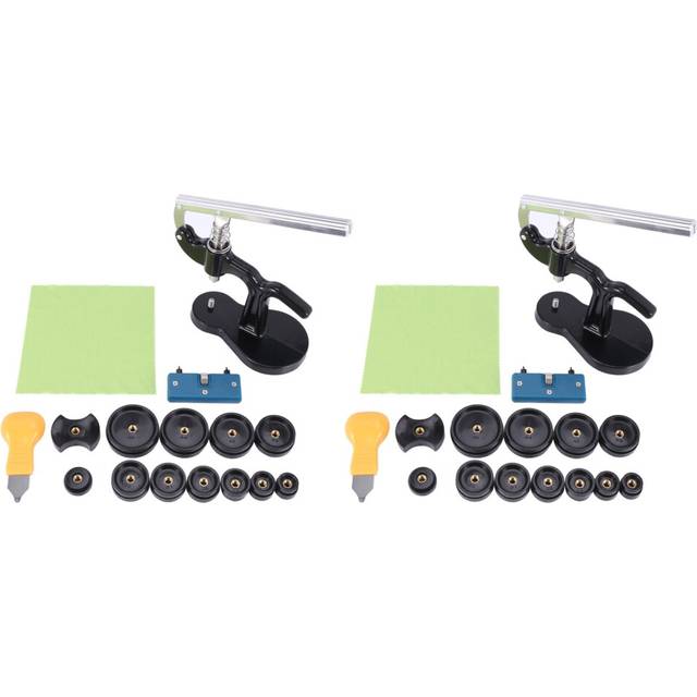 32Pcs Watch Press Tool with Watch Battery Replacement Tool Kit and Fitting Dies