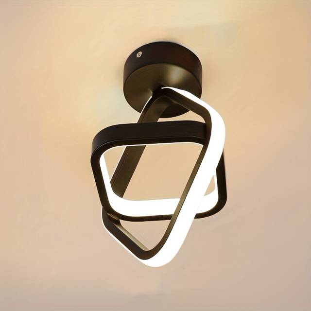(Earth-Black, Warm White) 1pc Modern Creative LED Aisle Ceiling Lamps, Nordic Home Lighting Led For Bedroom Living Room Corridor Light