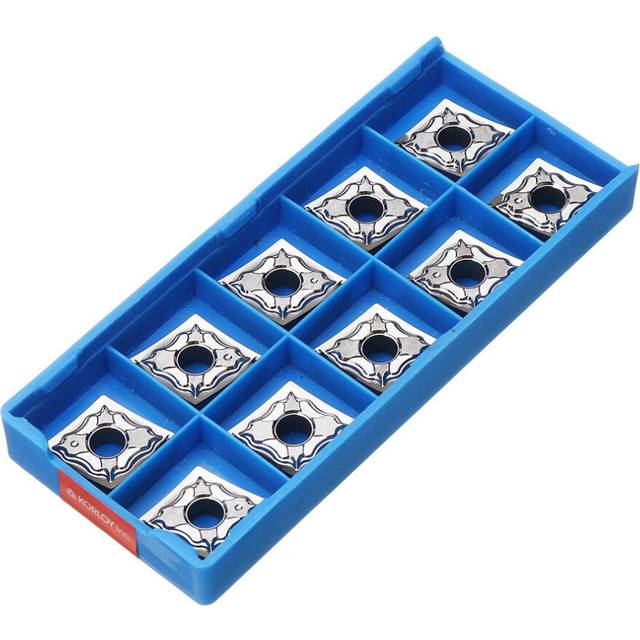 10pcs CNMG120404-AK Carbide Insert MCGNR/L1616H12 Tool Holder Insert Used for Aluminum