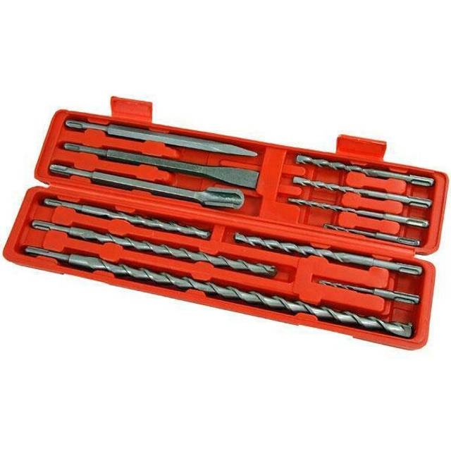 Neilsen 12pc sds masonry electric hammer drill & chisels bit set brick concrete