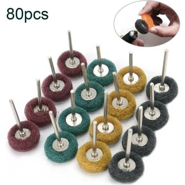 "80x For Dremel Scotch Polishing Wheel 1""25mm Mixed Set Accessories"