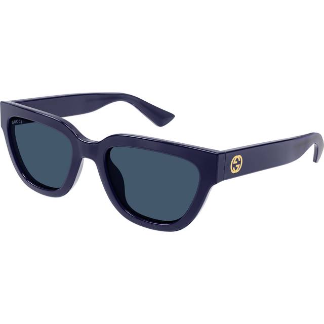 Gucci Woman GG1578S 004 Sunglasses Injected Violet Blue Cat Eye