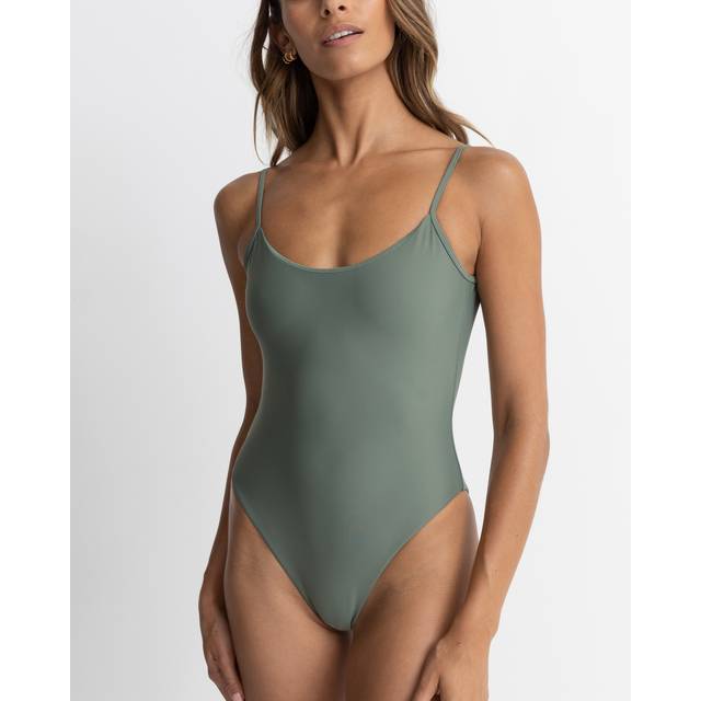 Baddräkt Classic Minimal - Olive - S