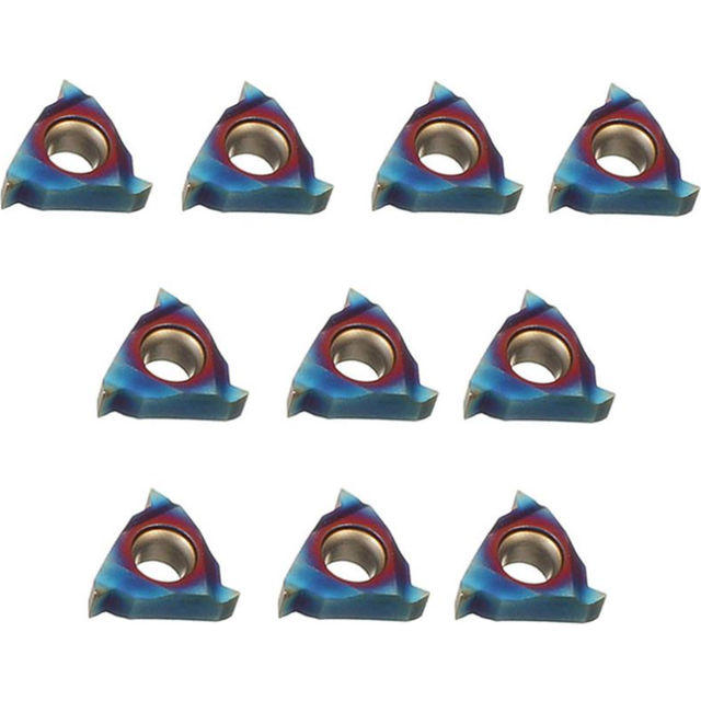 10pcs HRC45 Blue Nano 11IR A60 Carbide Insert Internal Threading Insert for Turning Tool