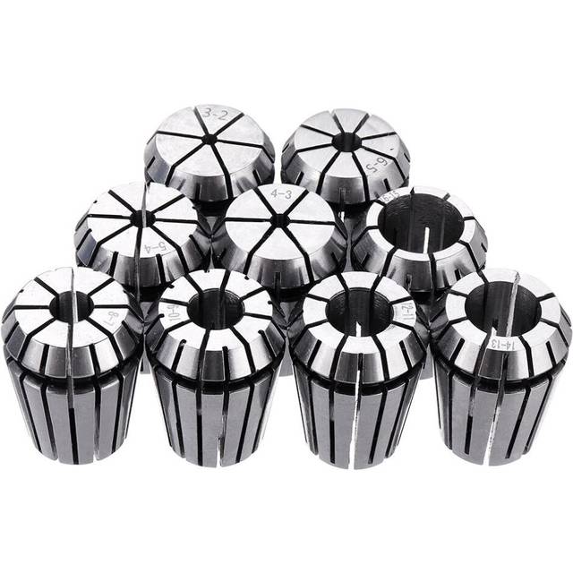 (MT3) 9Pcs ER25 Spring Collet Set with MT Collet Chuck Holder for CNC Milling Lathe Tool