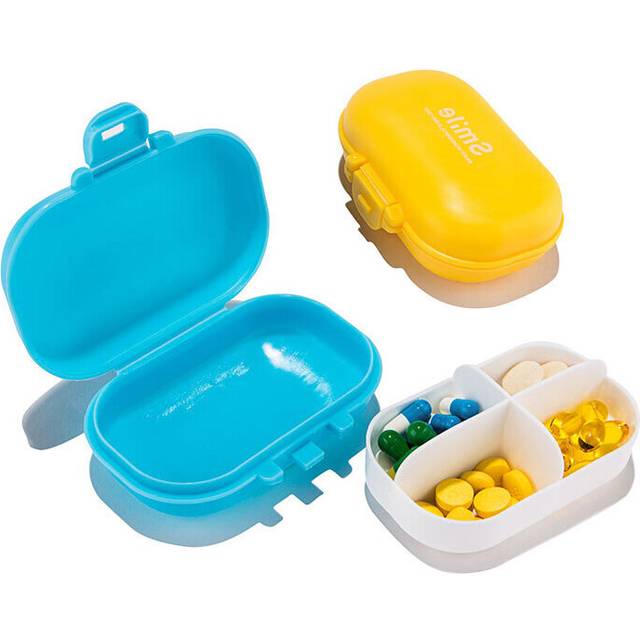 Honana HN-PB011 4 Compartments Pill Organizer Portable Travel Pill Case Daily Medicine Box