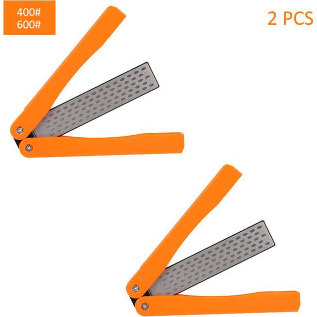 (a-SHANXING- CHENG2pcs) Diamond sharpener Portable Double Side Whestone for Pocket Folding Knife Sharpening Stone Sharpener Suitable for outdoor