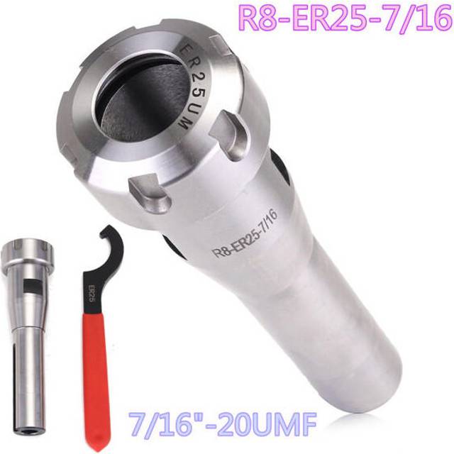 Collet Chuck Holder Straight Shank Extension ER25 Wrench CNC Arbor