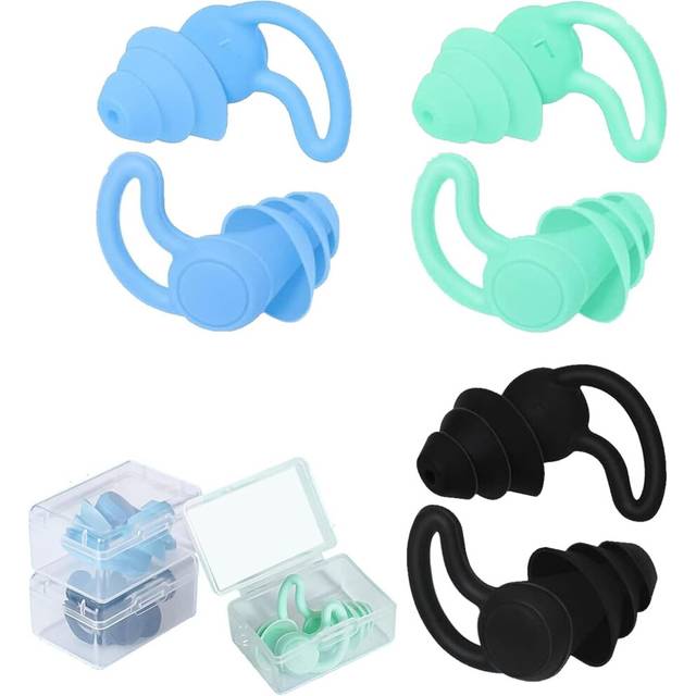 Pairs Swimming Ear Plugs, Reusable Waterproof Adult Soft Silicone Ear Plugs, Pool Ear Plug for Swimming/Shower/Surfing Ear Protection
