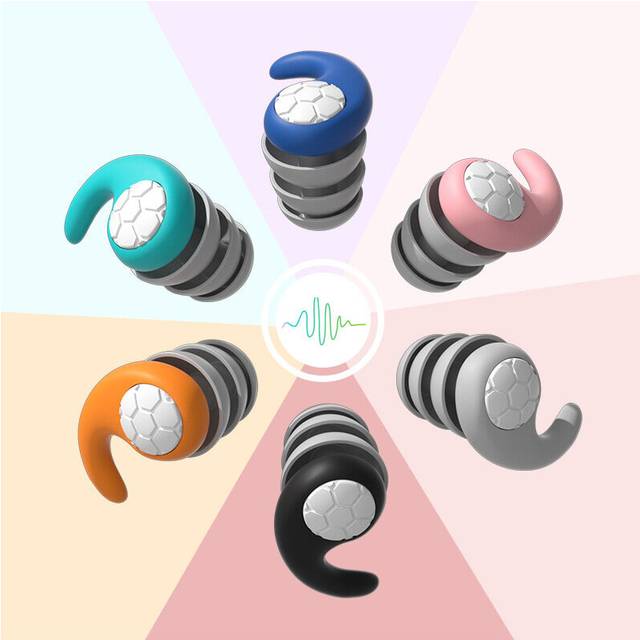 Swimming Earplugs for Adults - 3 Pairs of Soft and Waterproof Silicone Earplugs for Swimmers, Perfect for Surfing, Snorkeling, Pool and Shower
