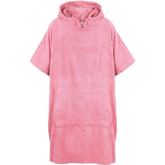 (L-XL, Baby Pink) Adults Towel Poncho Bathrobe Soft Beach Bath Swim