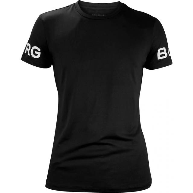 Bjorn Borg Mens Björn - Men’s High Performance Short Sleeve T-Shirt - Black - Size X-Large