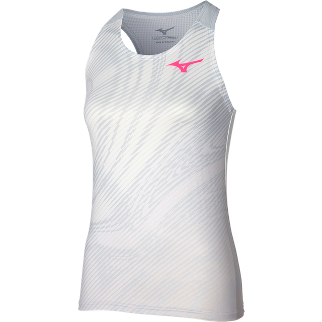 Mizuno Charge Printed Tank Weiß Damen Grösse XL