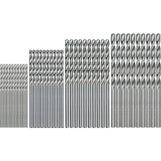 40Pcs Titanium Twist Drill Bit Set,Cobalt Metric Drill Bits 0.5mm - 2.0mm for Metal,Stainless Steel Sets Small Drill Bit