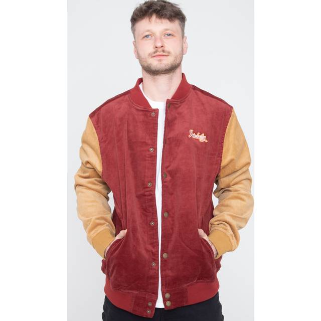 Iriedaily - Corvin College Maroon - Jacket - burgundy - M - Shell: 98% Cotton, 2% Elastane; Lining: Polyester