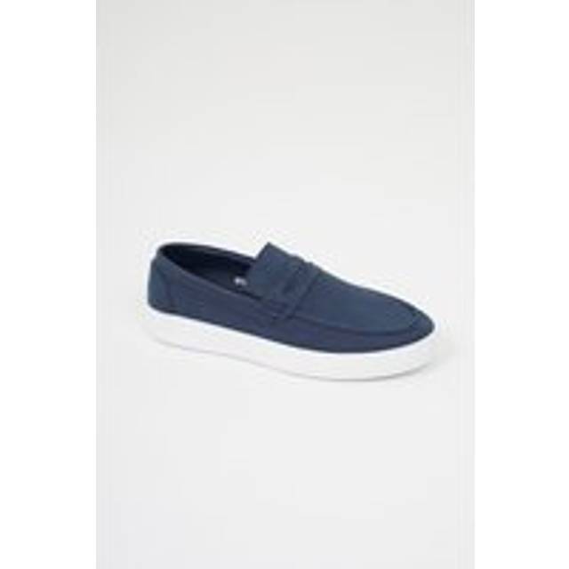 Brave Soul Mens Navy 'Lisbon' Faux Suede Loafers - Size UK 9