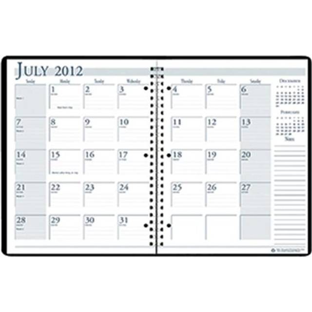 House Of Doolittle HOD26302 Academic Monthly Planner 8 .50 X 11 Black Wirebound the product will be for the current year