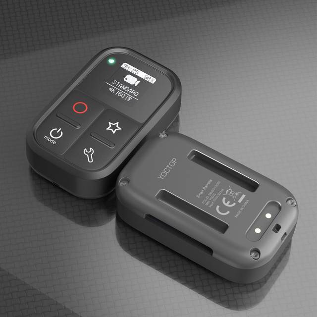 Wireless Smart Remote Control Replacement for GoPro Hero 10/9/8 Black/Max/7 Black/6 Black OLED black