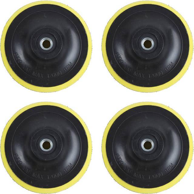 4X Angle Grinder Sanding Polishing Hook and Loop Backing Pad 4 inch Dia