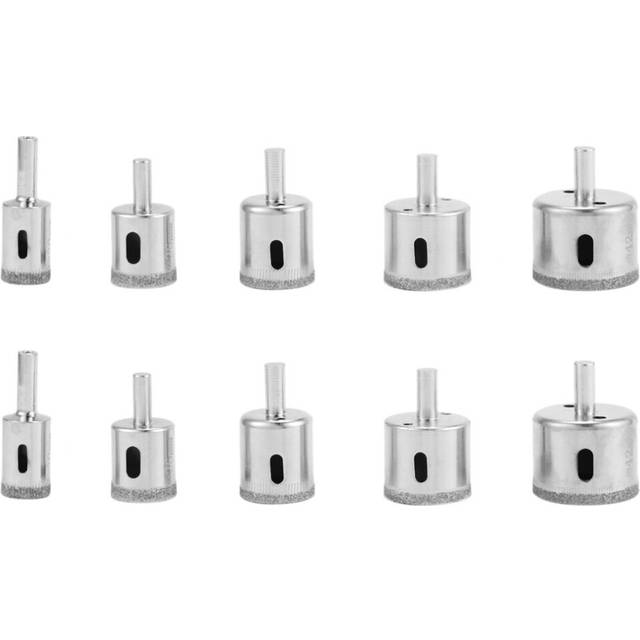 10pcs 20-42mm Diamond Drill Bit Set for Tile Granite Cutting