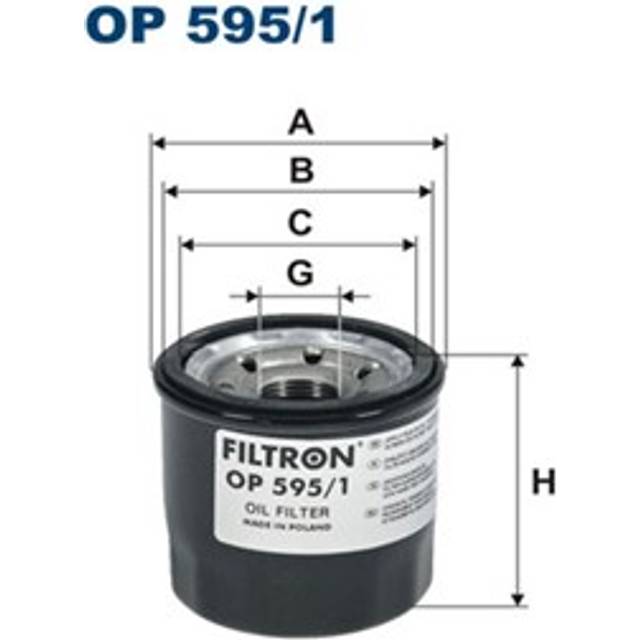 Oil filter OP 595/1 Filtron OP 5951