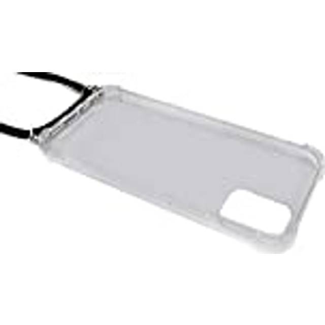 Transparent silicone case with strap compatible with iphone 12