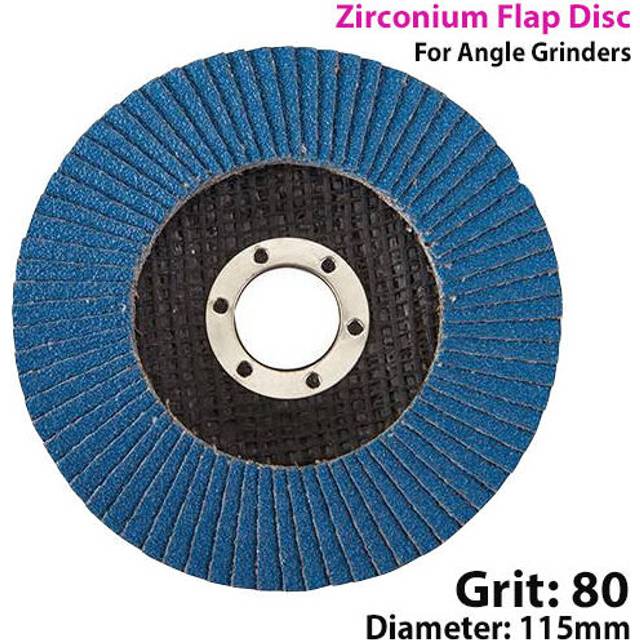 115mm 80 Grit Zirconium Flap Disc For Angle Grinder Grinding Metal