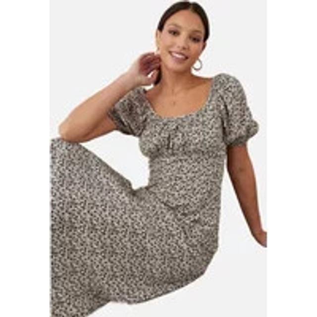 Dorothy perkins womens/ladies ditsy print ruched midi dress dp1648