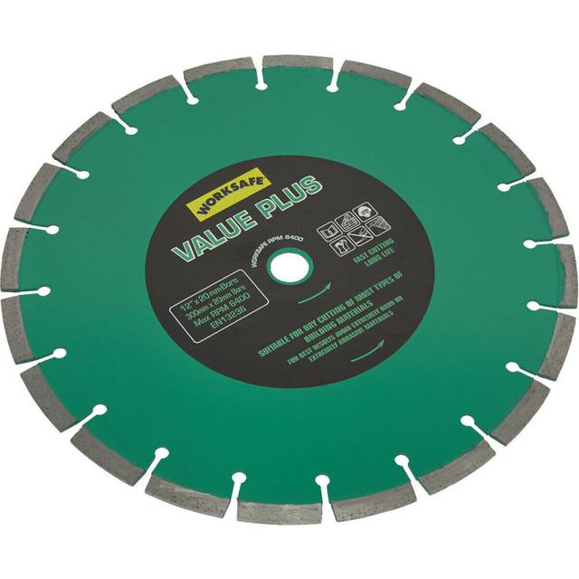 300mm Diamond Cutting Disc Blade - 20mm Bore - Long Lasting Brick Concrete Stone